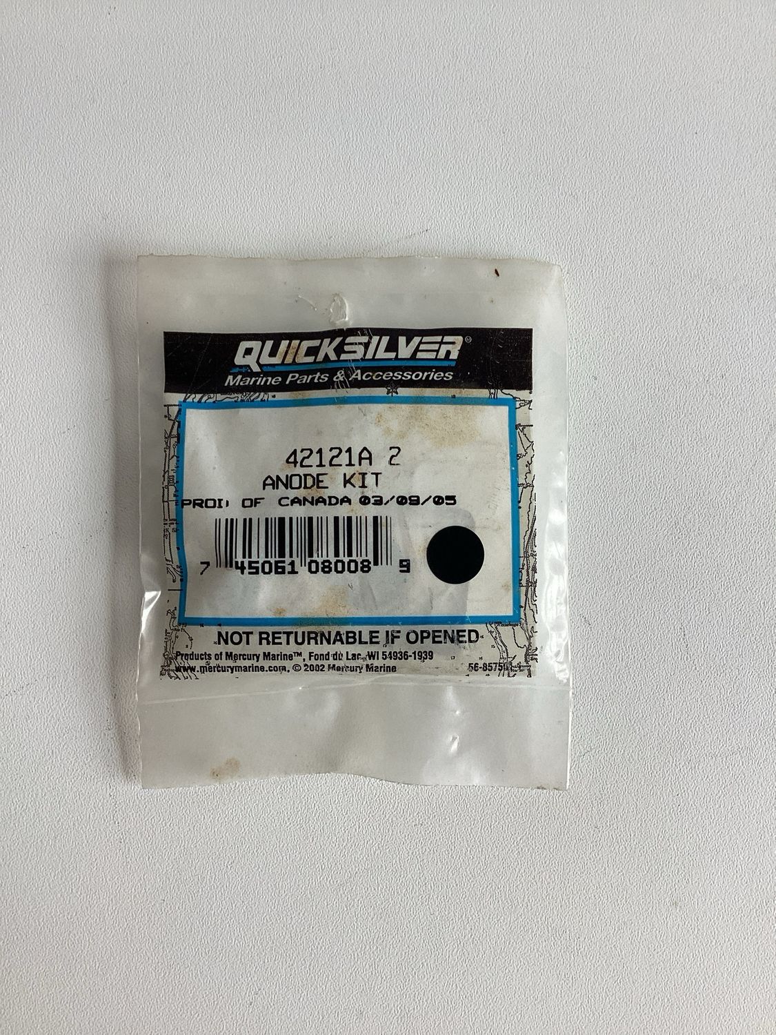 Quicksilver 42121A2 Anode Kit