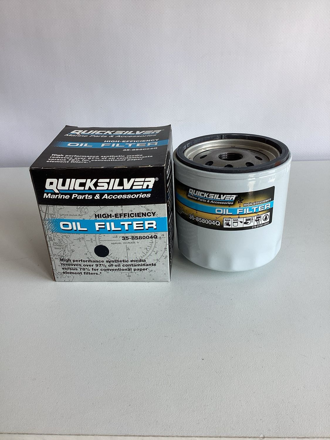 Quicksilver 858004Q High Efficiency Oil Filter