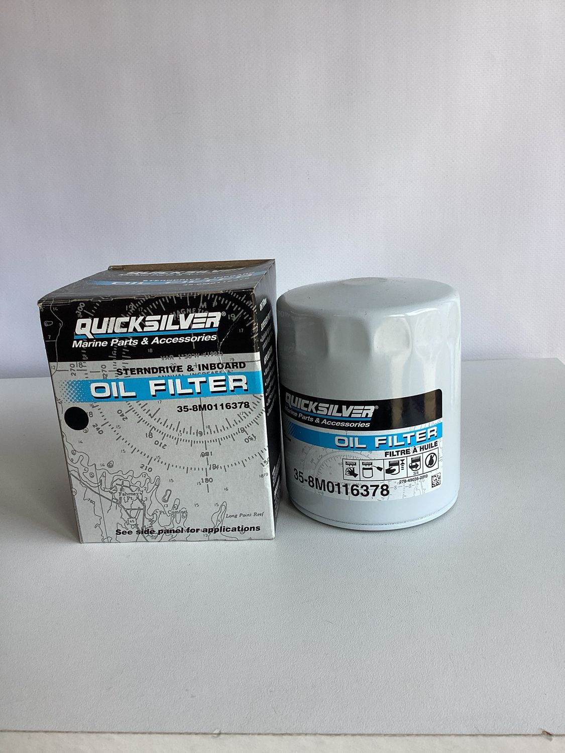 Quicksilver 8M0116378 Sterndrive &amp; Inboard Oil Filter