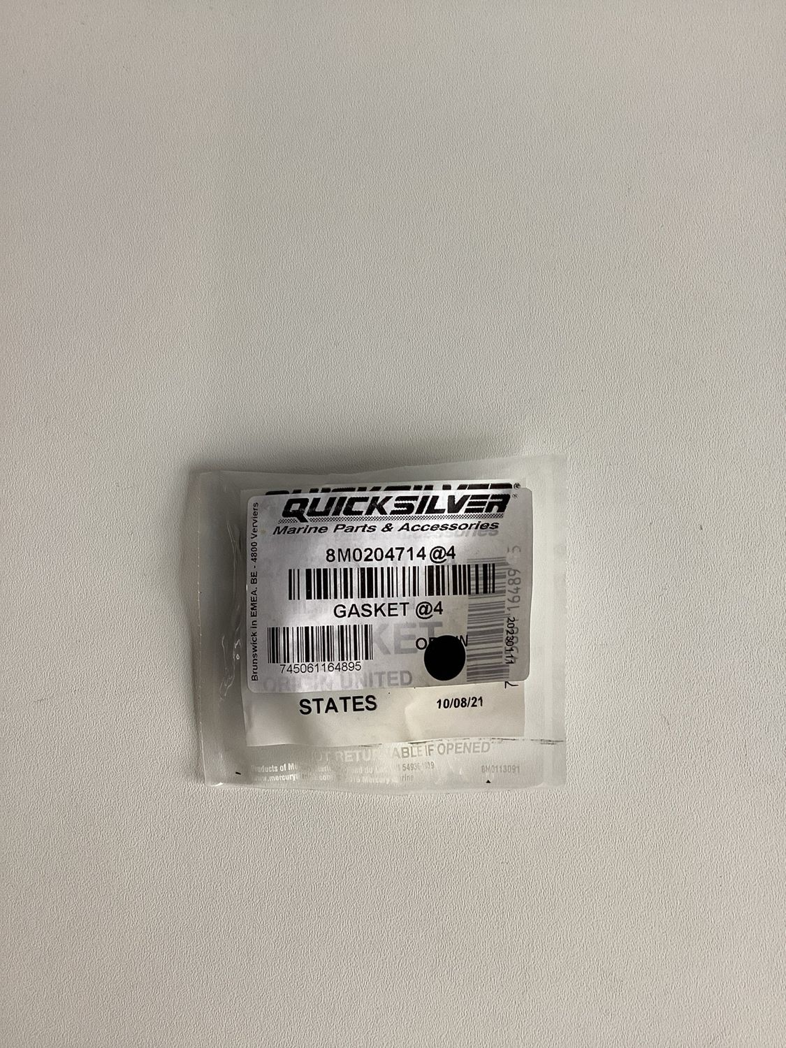 Quicksilver 8M0204714 Gasket (VPE 4Stk.)