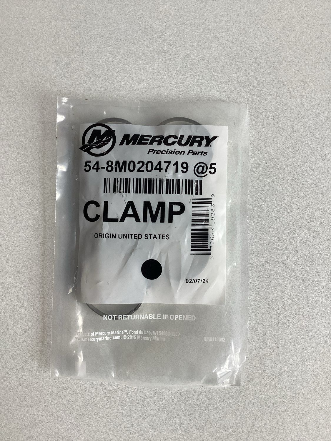 Mercury 8M0204719 Clamp (VPE 5Stk.)