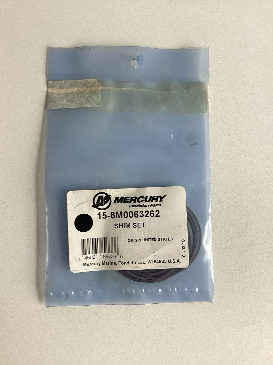 Mercury 8M0063262 Shim Set