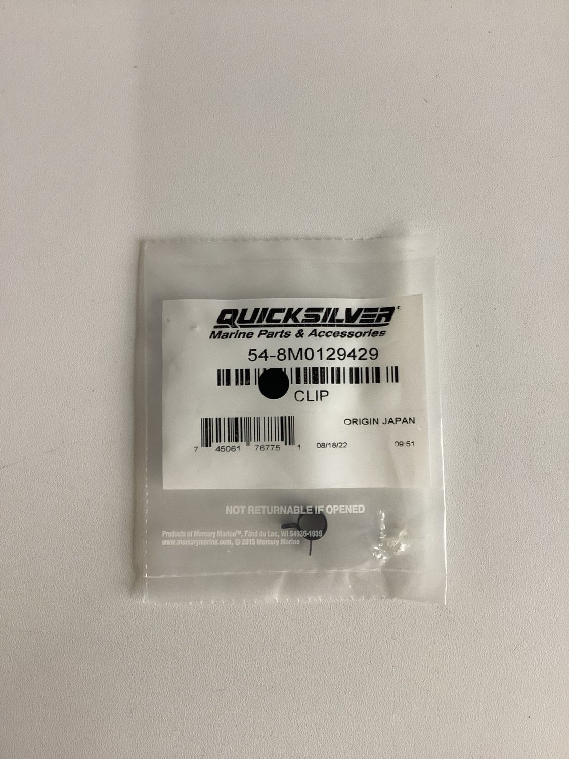 Quicksilver 8M0129429 Clip
