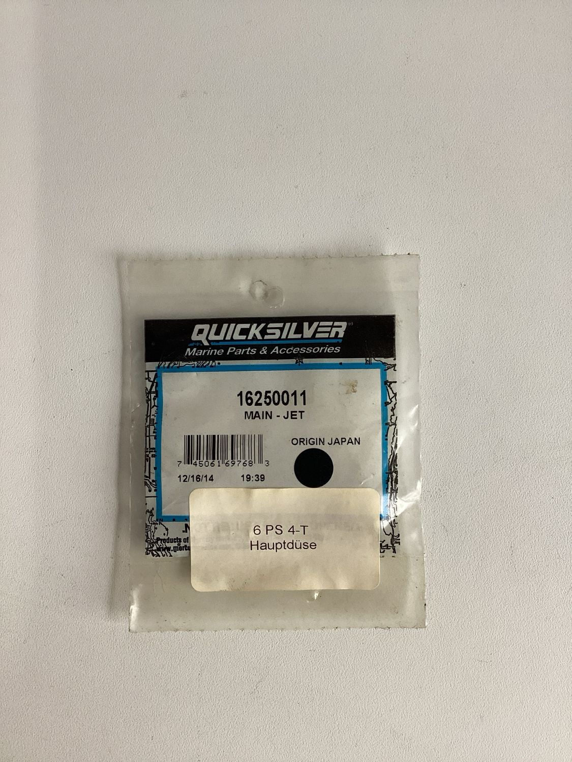 Quicksilver 16250011 Main-Jet