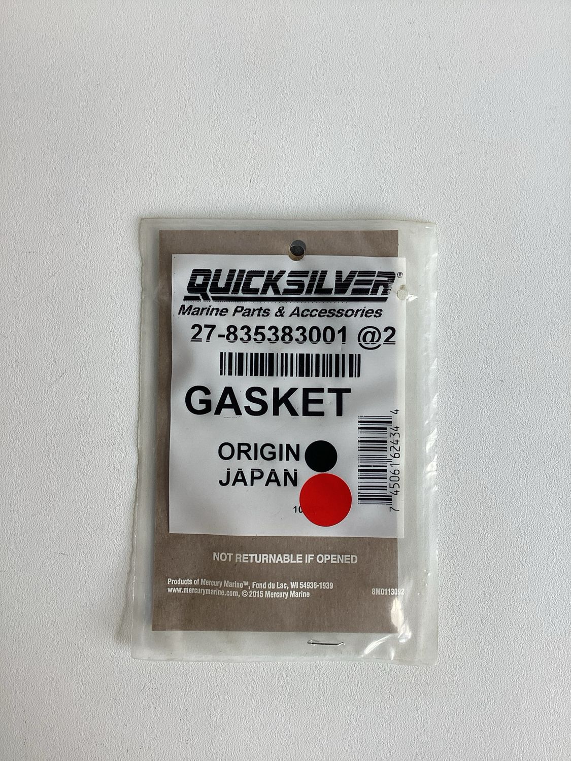 Quicksilver 835383001 Gasket (VPE 2Stk.)