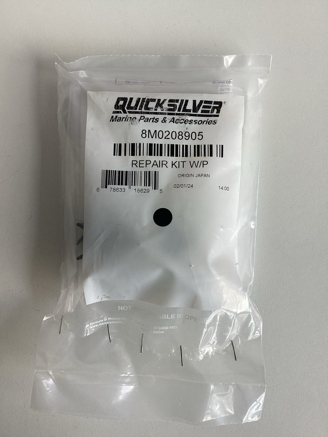 Quicksilver 8M0208905 Repair Kit W/P