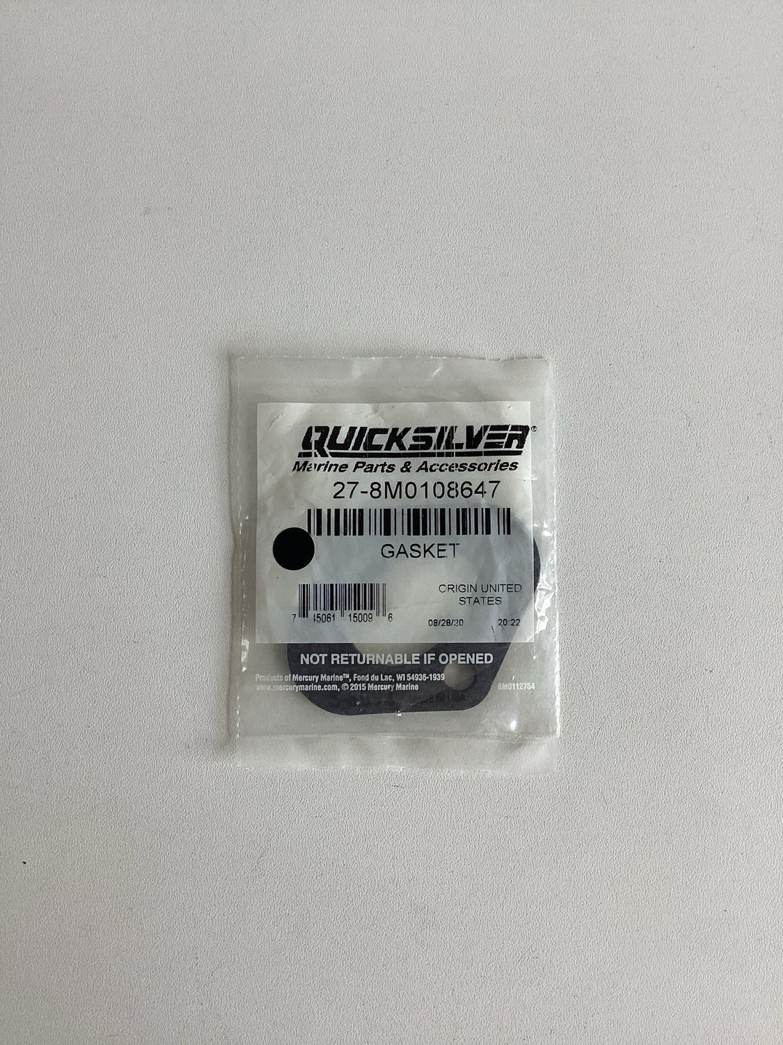 Quicksilver 8M0108647 Gasket
