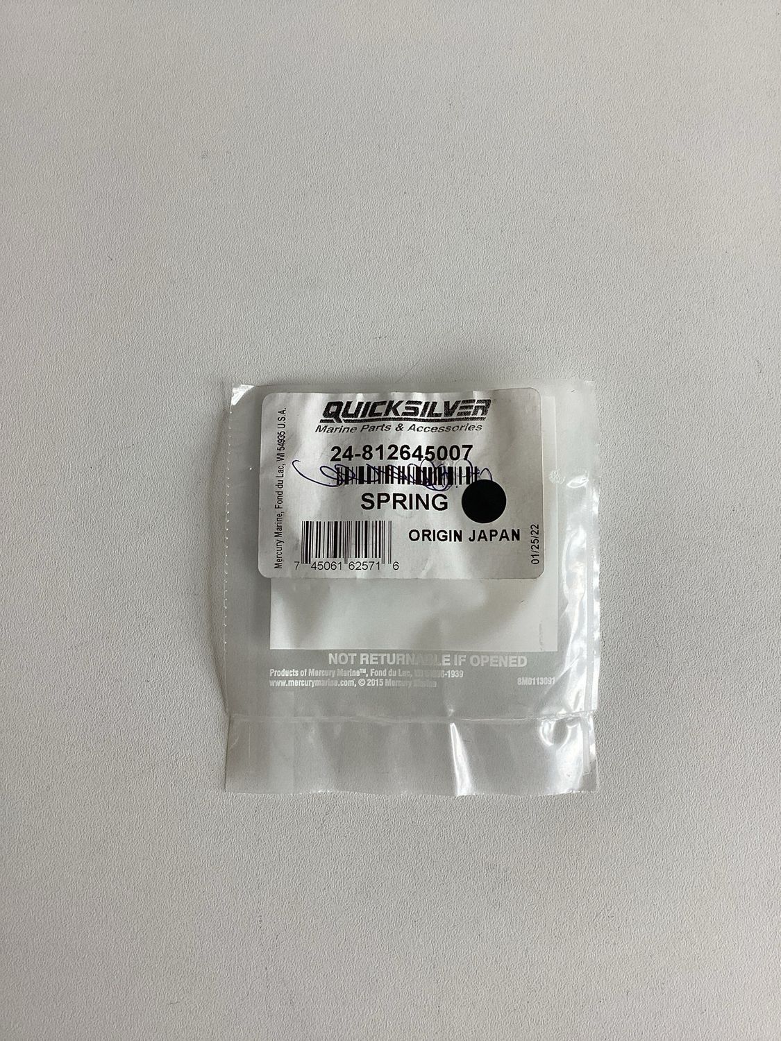 Quicksilver 812645007 Spring