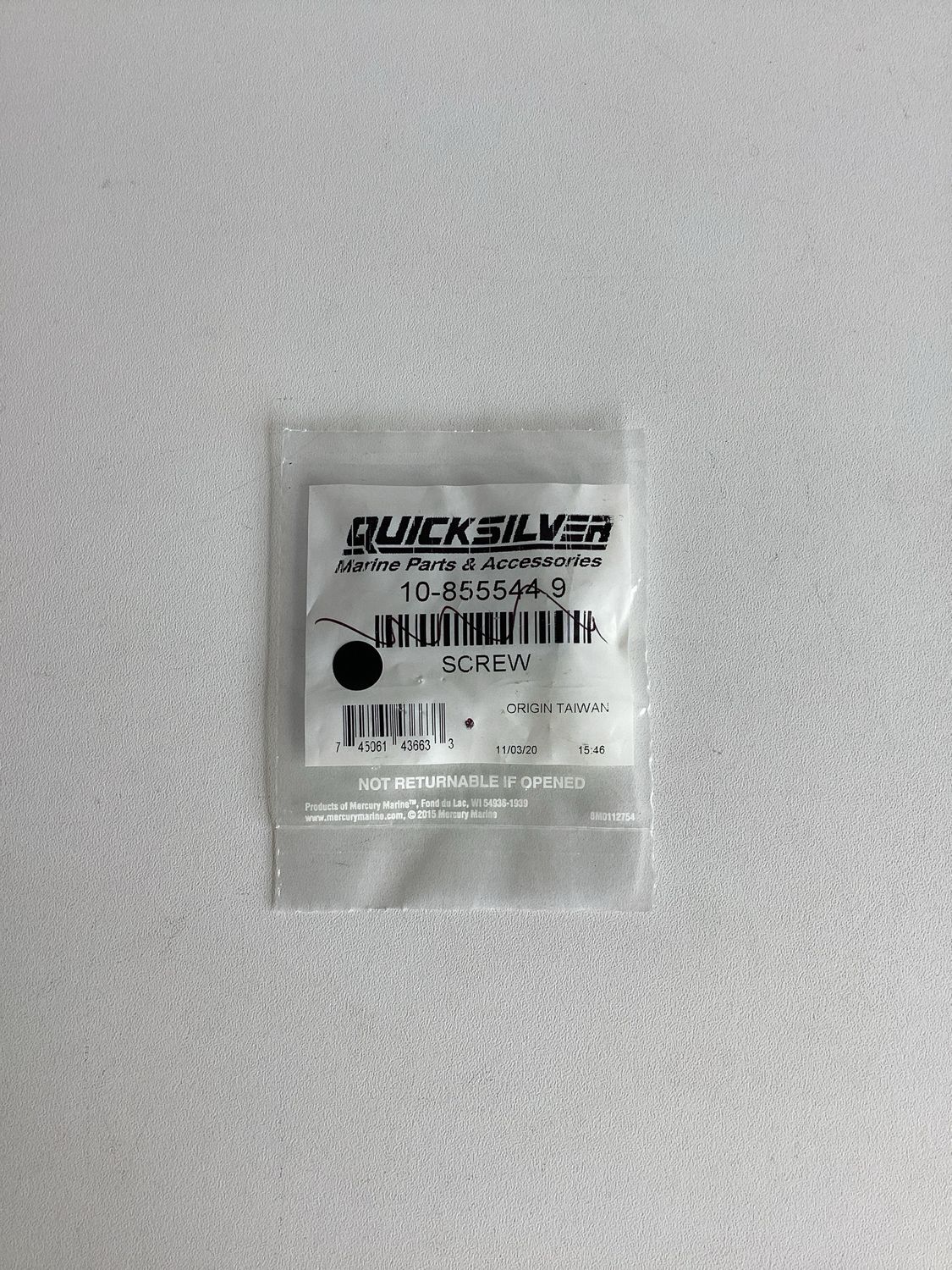 Quicksilver 8555449 Screw