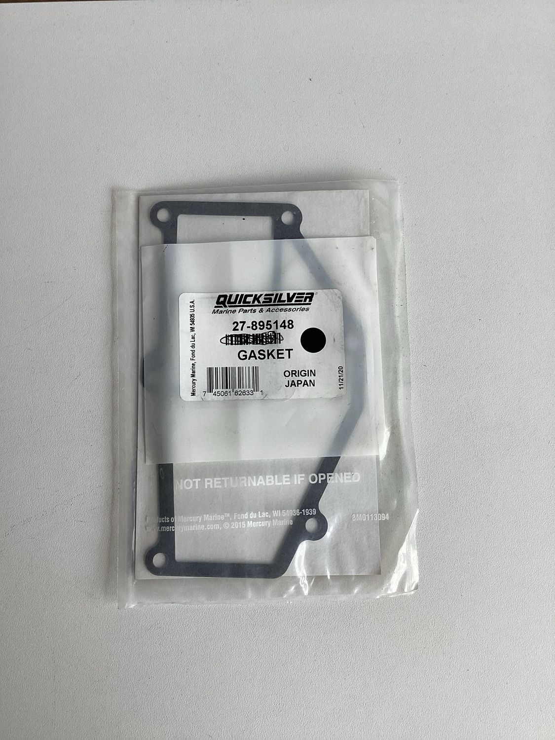 Quicksilver 895148 Gasket
