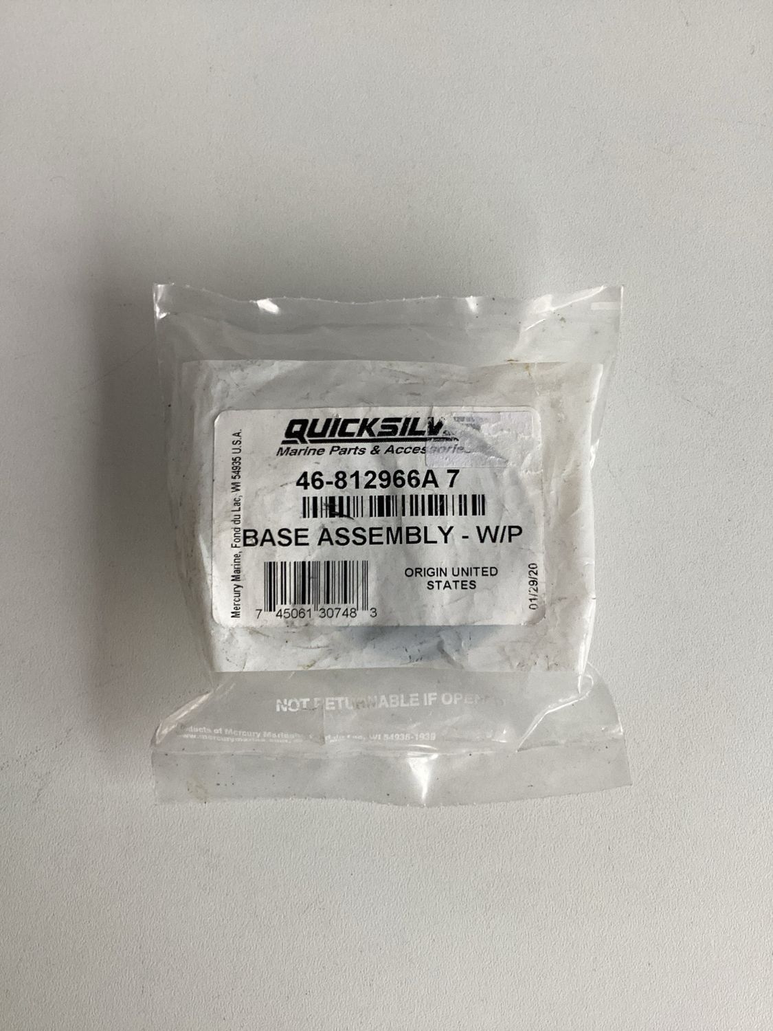Quicksilver 812966A1 Base Assembly W/P