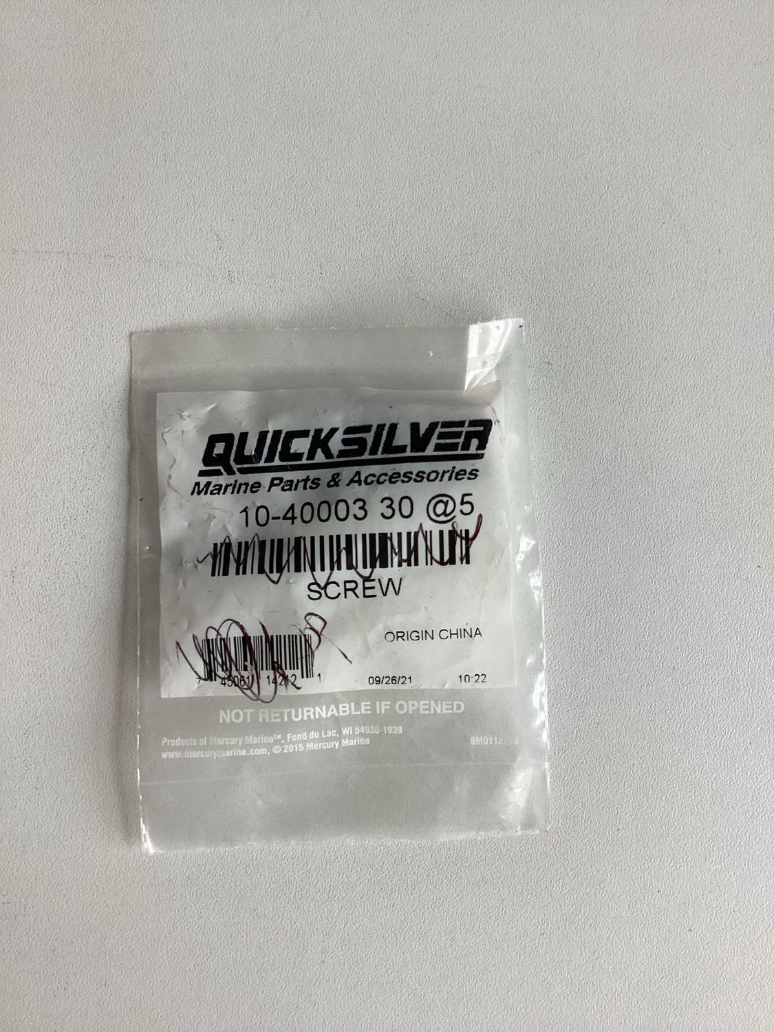 Quicksilver 4000330 Screw (VPE 5Stk.)