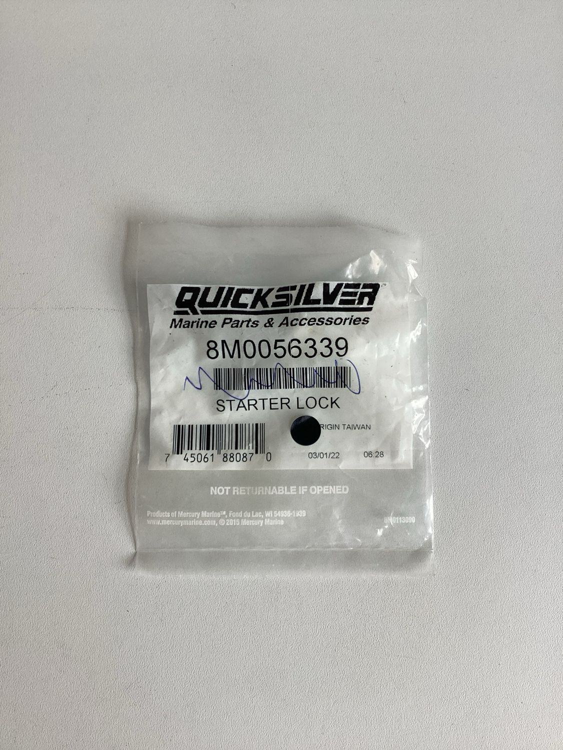Quicksilver 8M0056339 Starter Lock