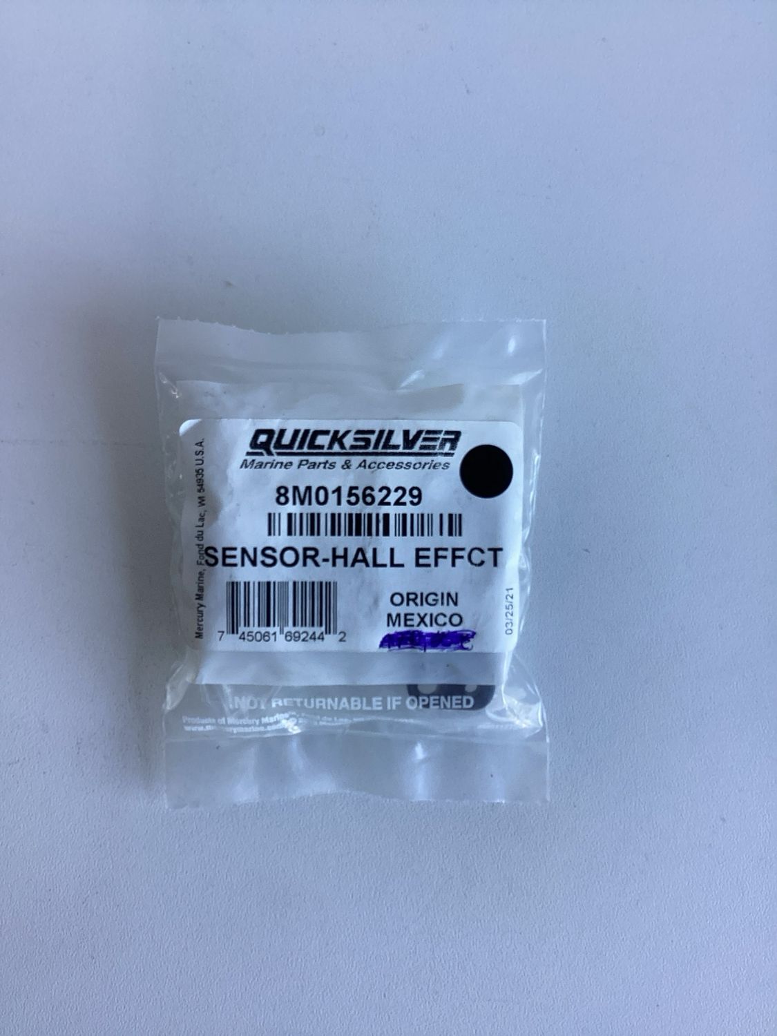 Quicksilver 8M0156229 Sensor-Hall Effct
