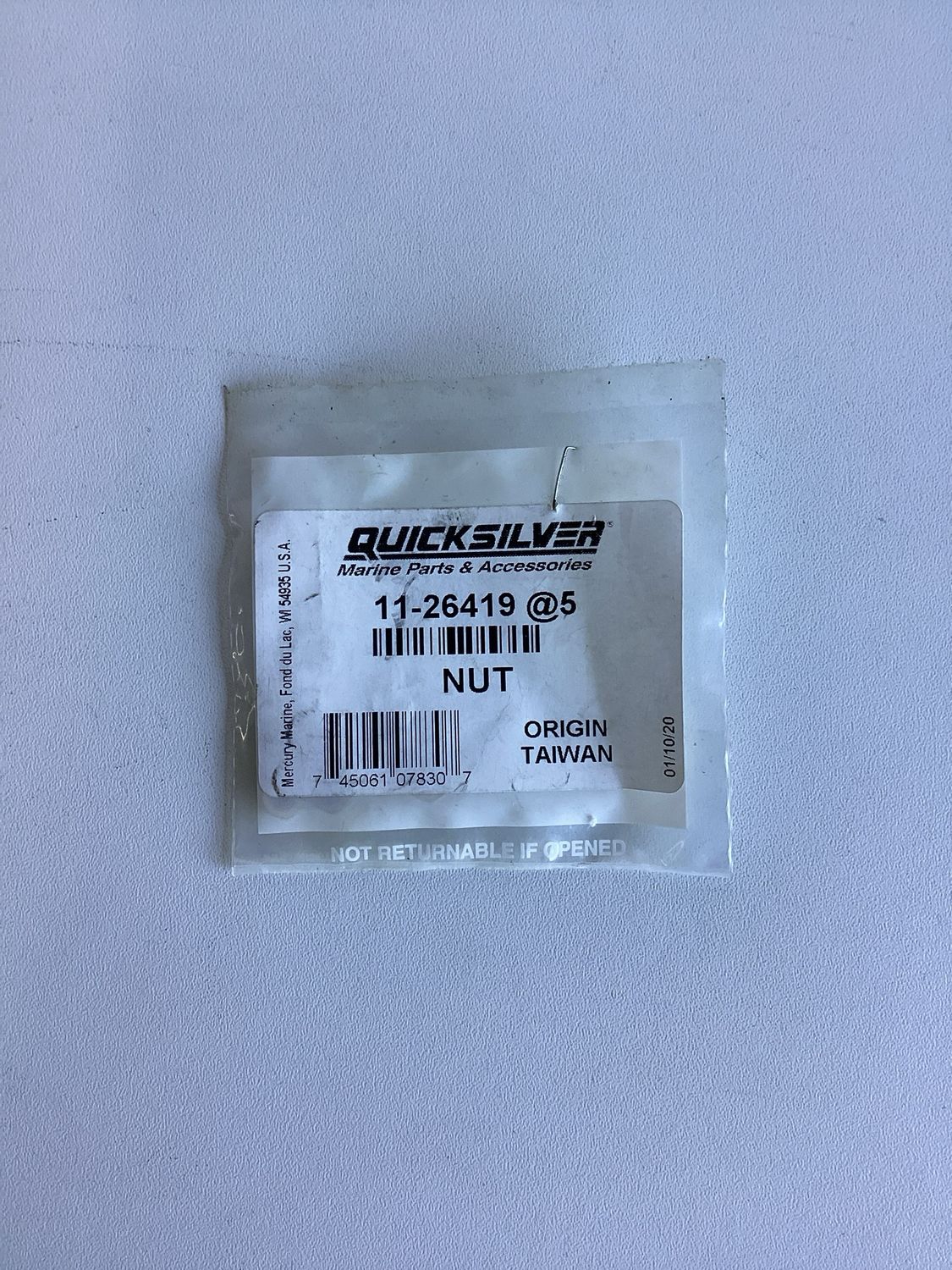 Quicksilver 26419 Nut (VPE 5Stk.)
