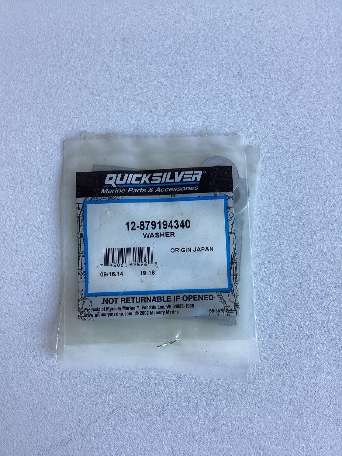 Quicksilver 879194340 Washer