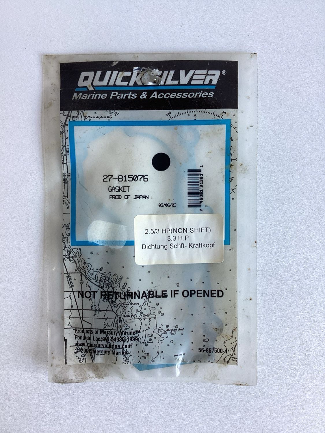 Quicksilver 815076 Gasket