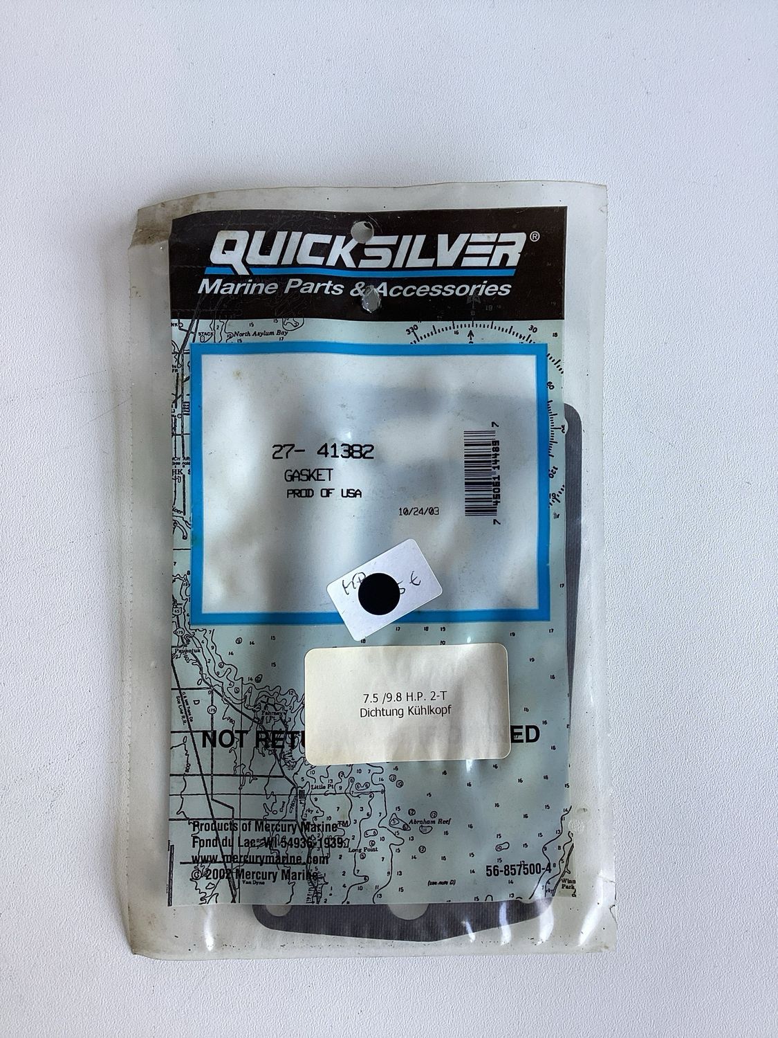 Quicksilver 41382 Gasket