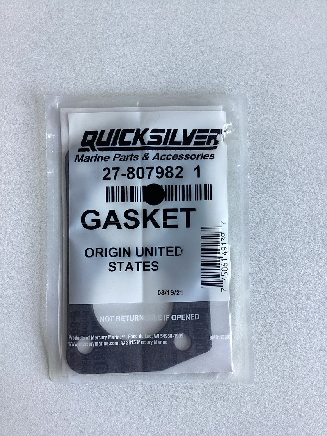 Quicksilver 8079821 Gasket