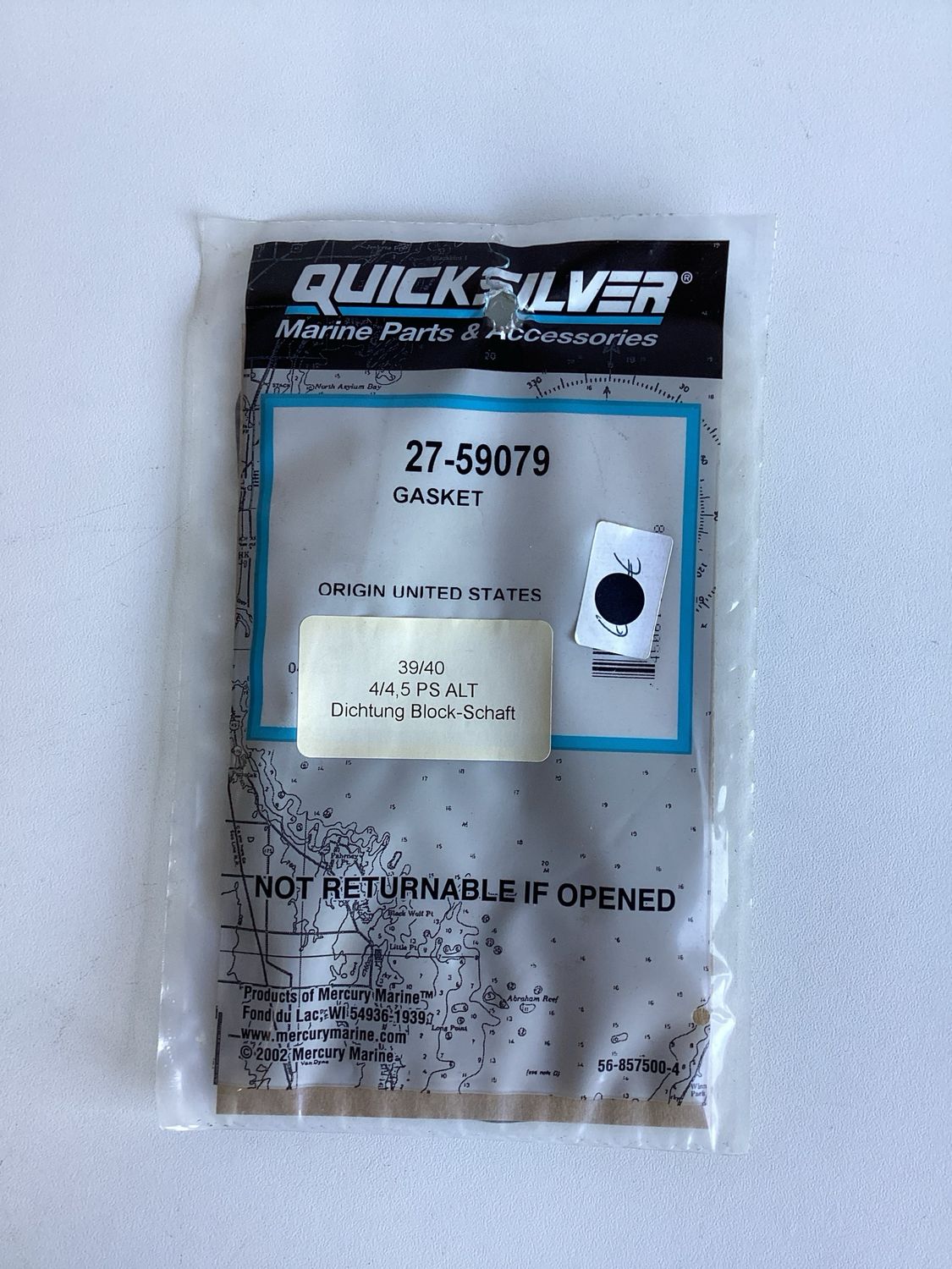 Quicksilver 59070 Gasket