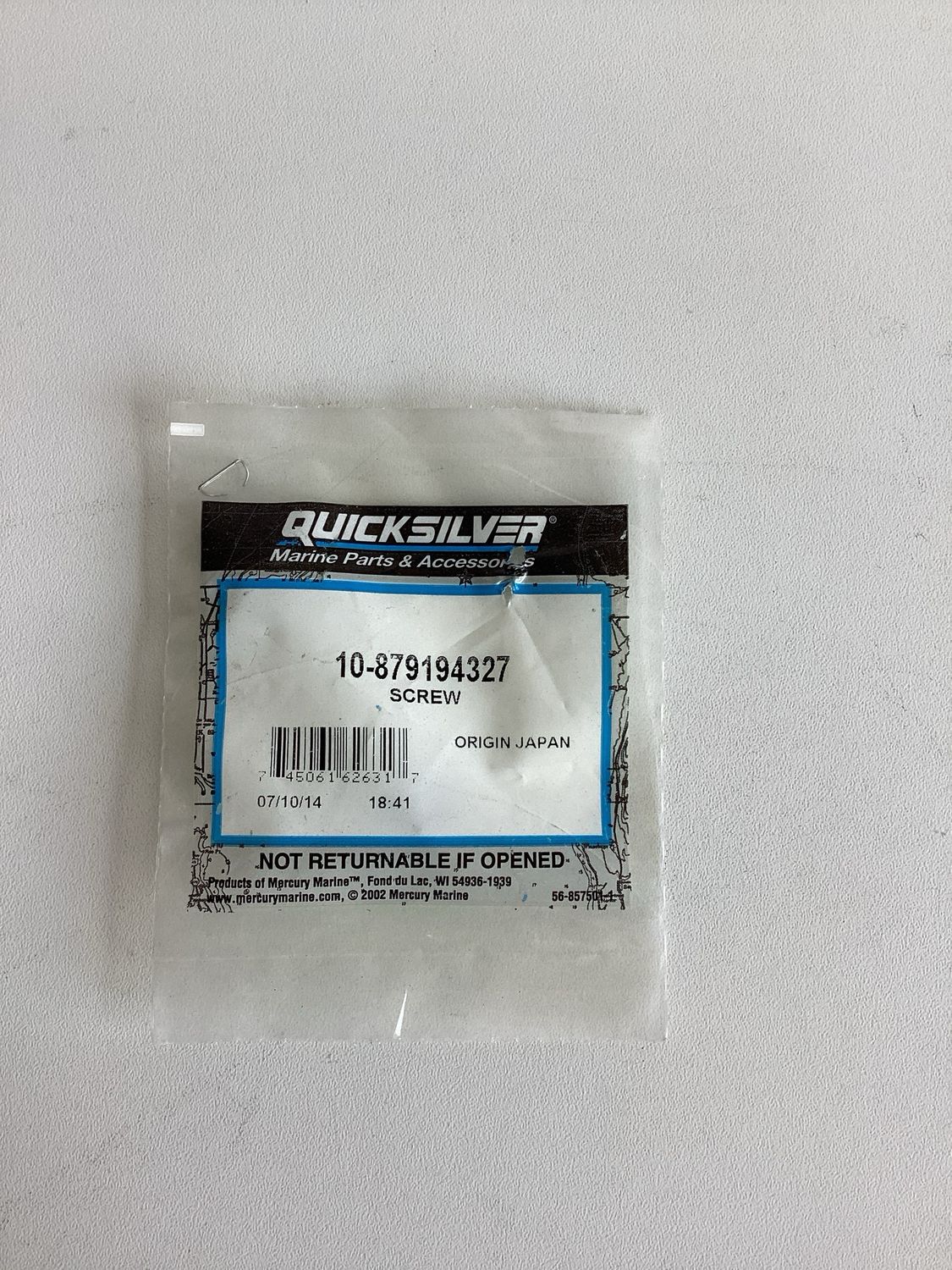 Quicksilver 879194327 Screw