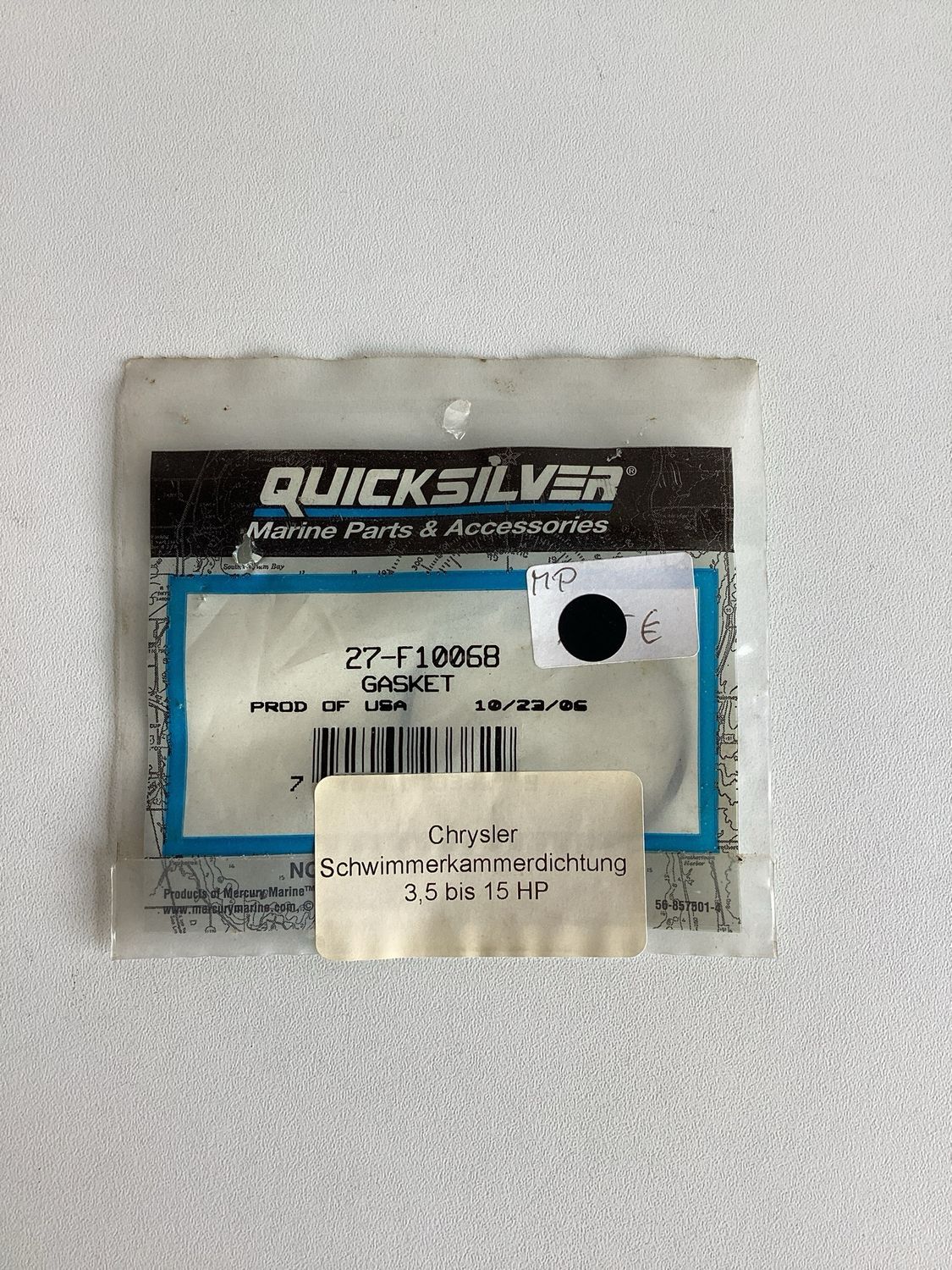 Quicksilver F10068 Gasket