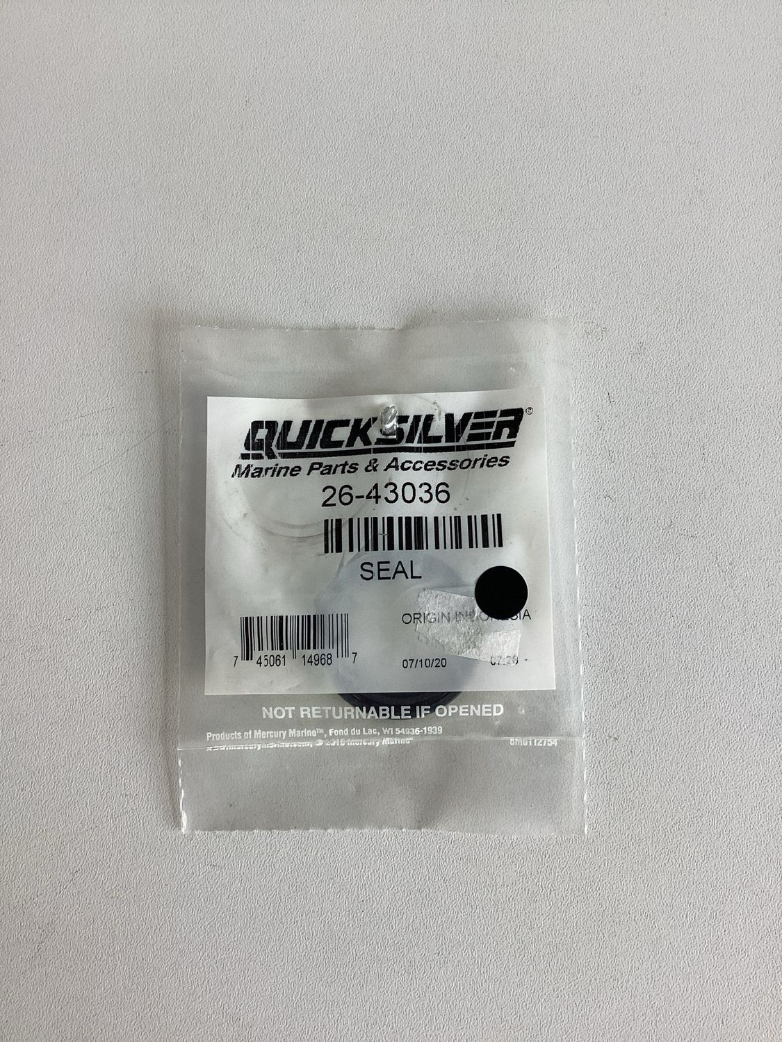 Quicksilver 43036 Seal