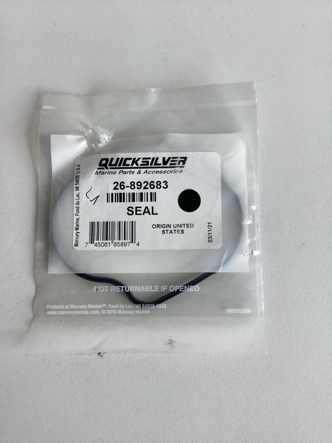 Quicksilver 892683 Seal