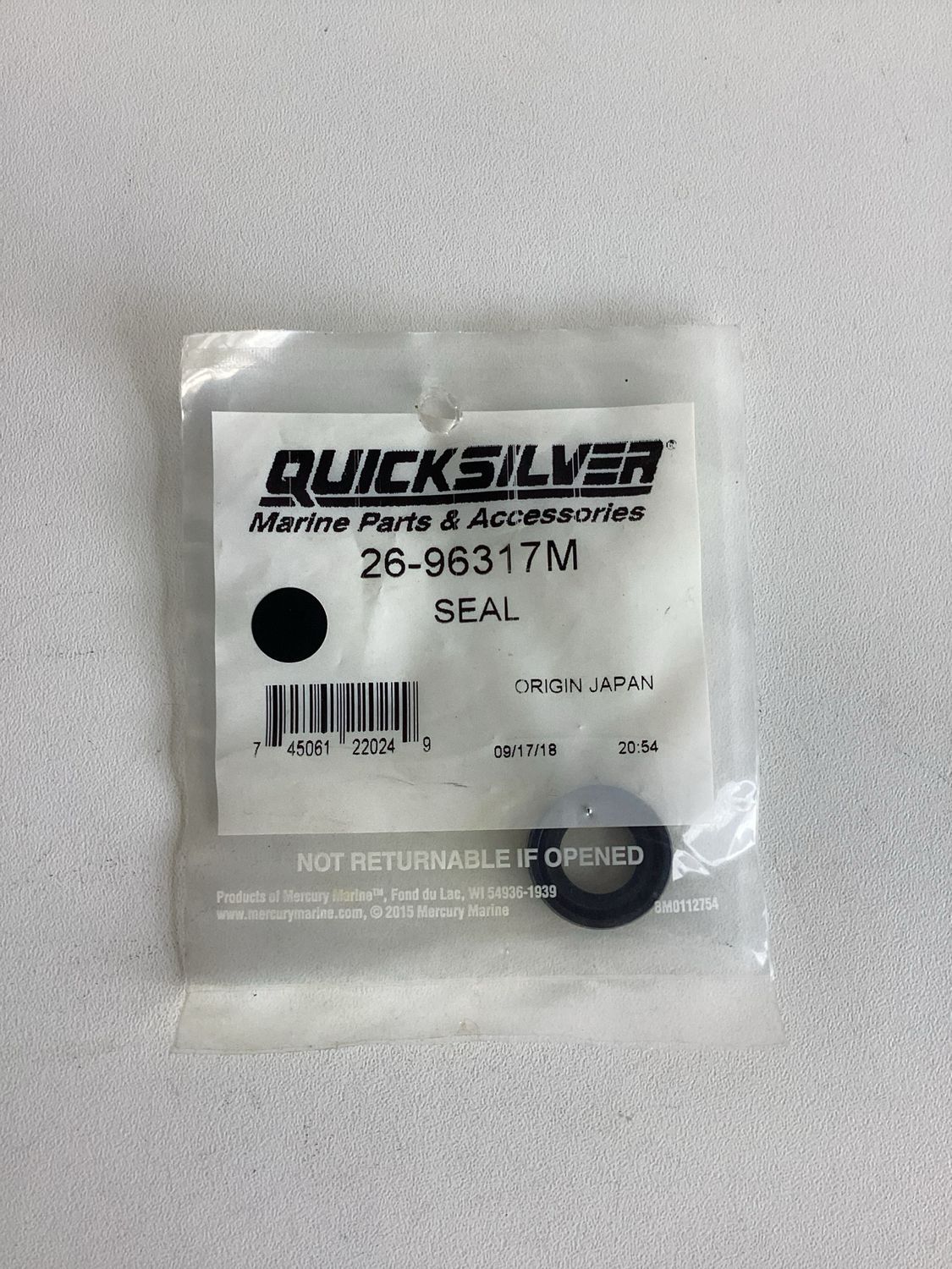 Quicksilver 96317M Seal