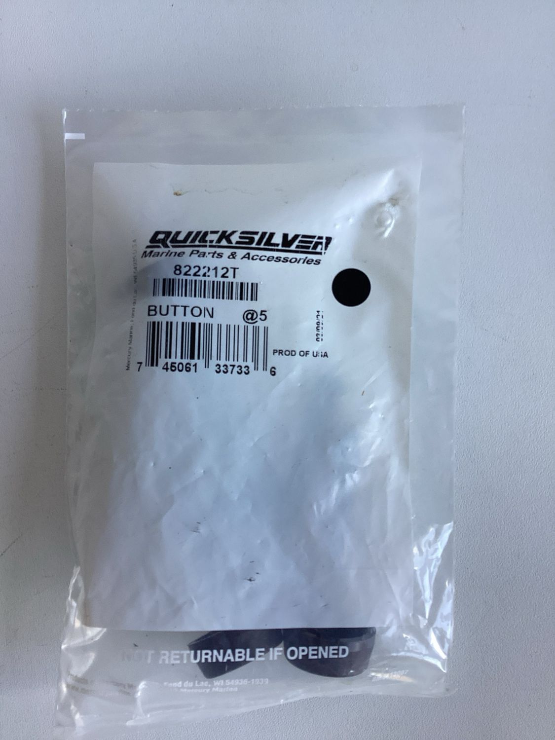 Quicksilver 822212T Button (VPE 5Stk.)