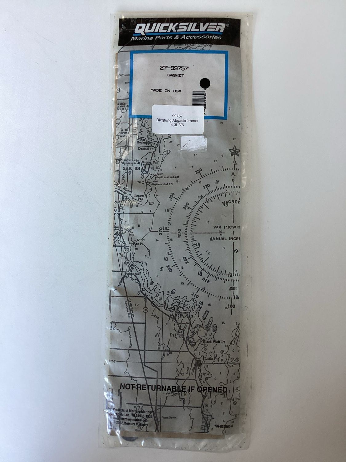 Quicksilver 99757 Gasket