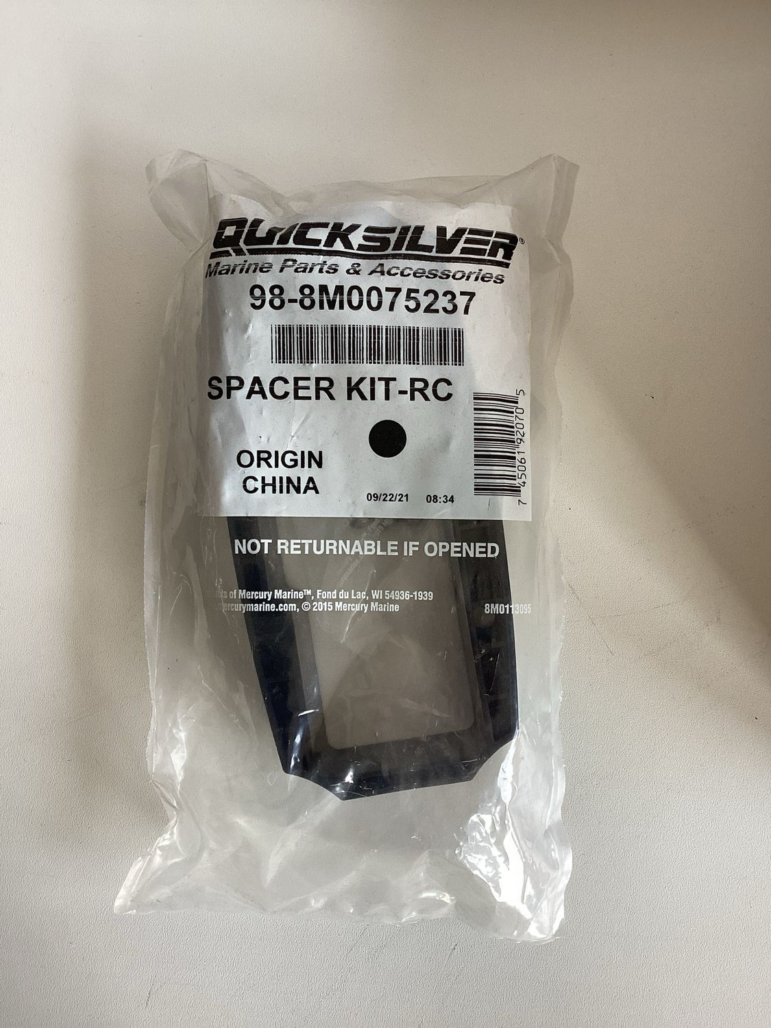 Quicksilver 8M0075237 Spacer Kit-RC
