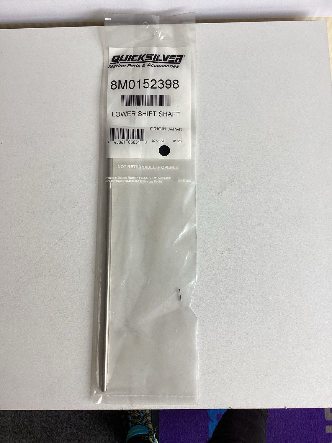 Quicksilver 8M0152398 Lower Shift Shaft