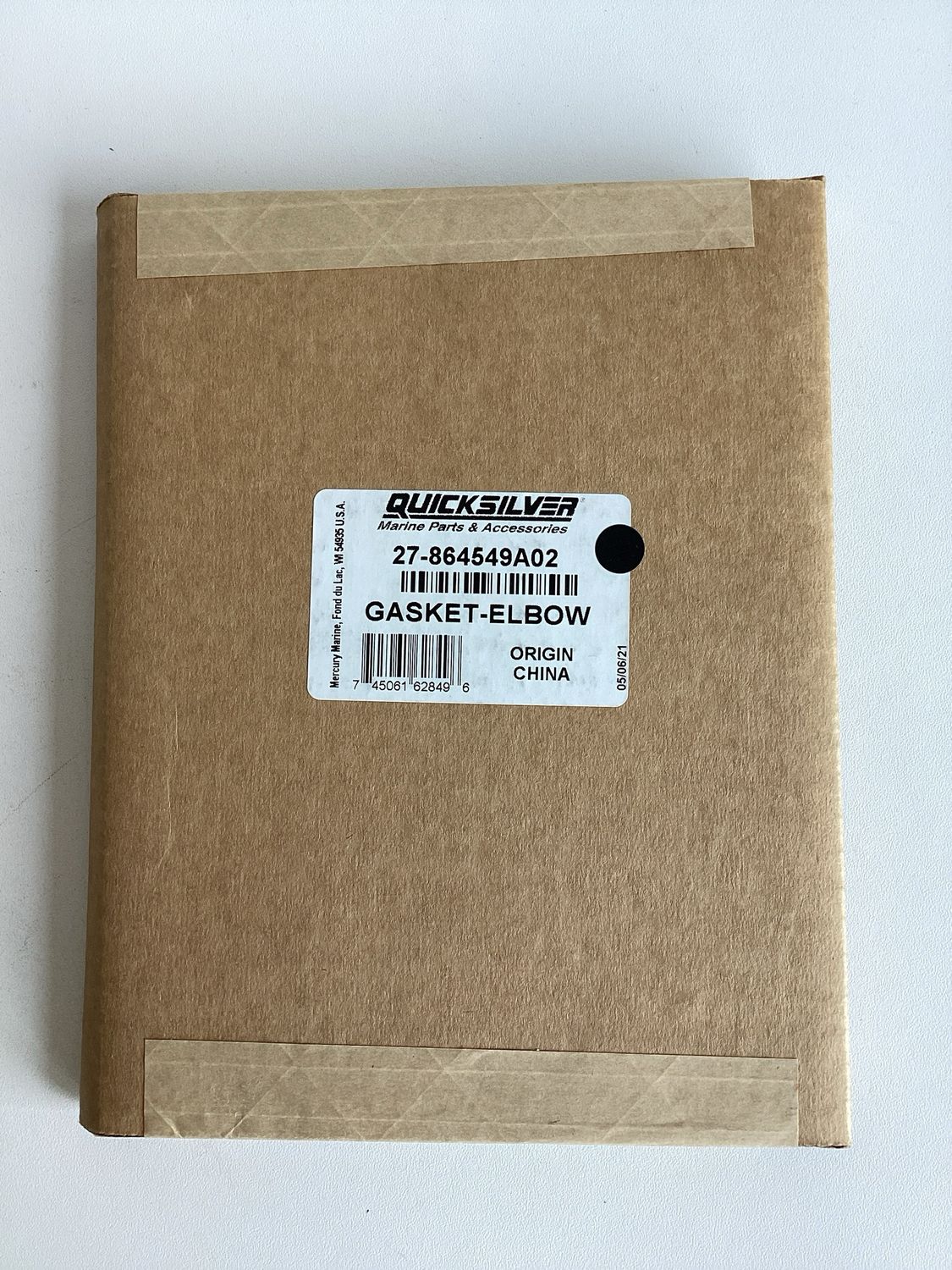 Quicksilver 864549A02 Gasket-Elbow