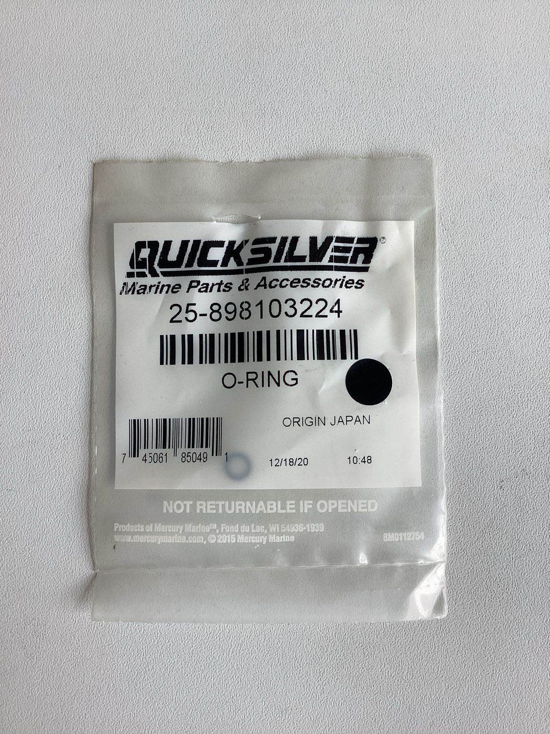 Quicksilver 898103224 O-Ring
