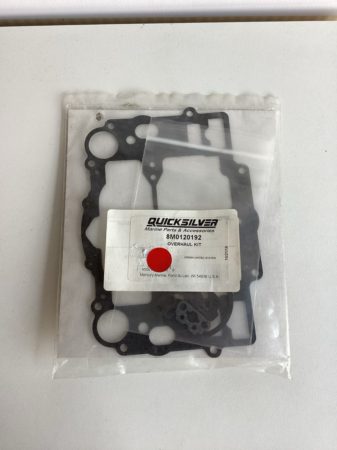 Quicksilver 8M0120192 Overhaul Kit