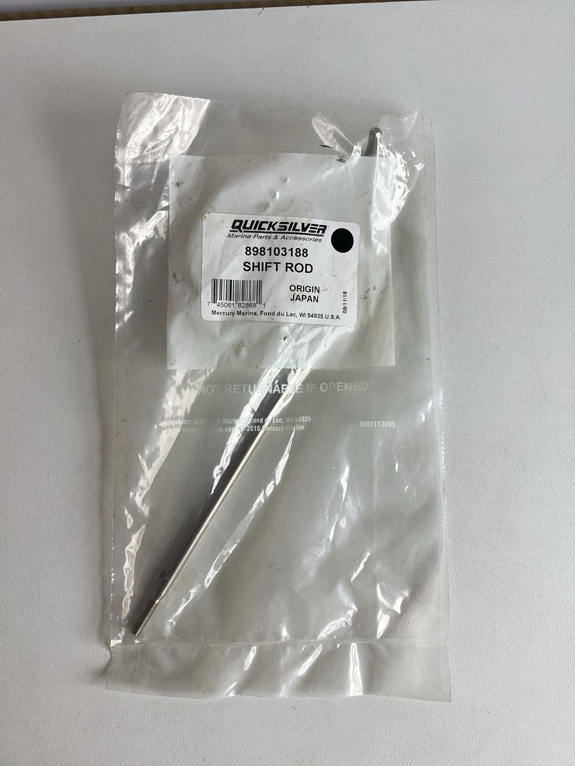 Quicksilver 898103188 Shift Rod