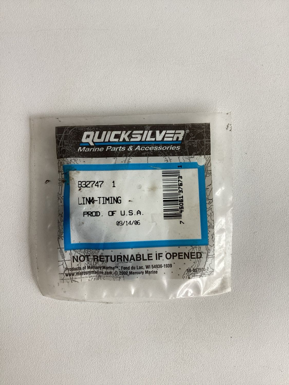 Quicksilver 8327471 Link-Timing