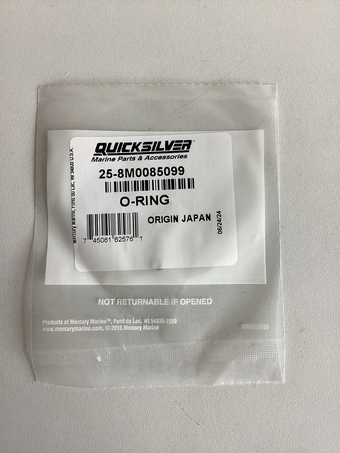 Quicksilver 8M0085099 O-Ring