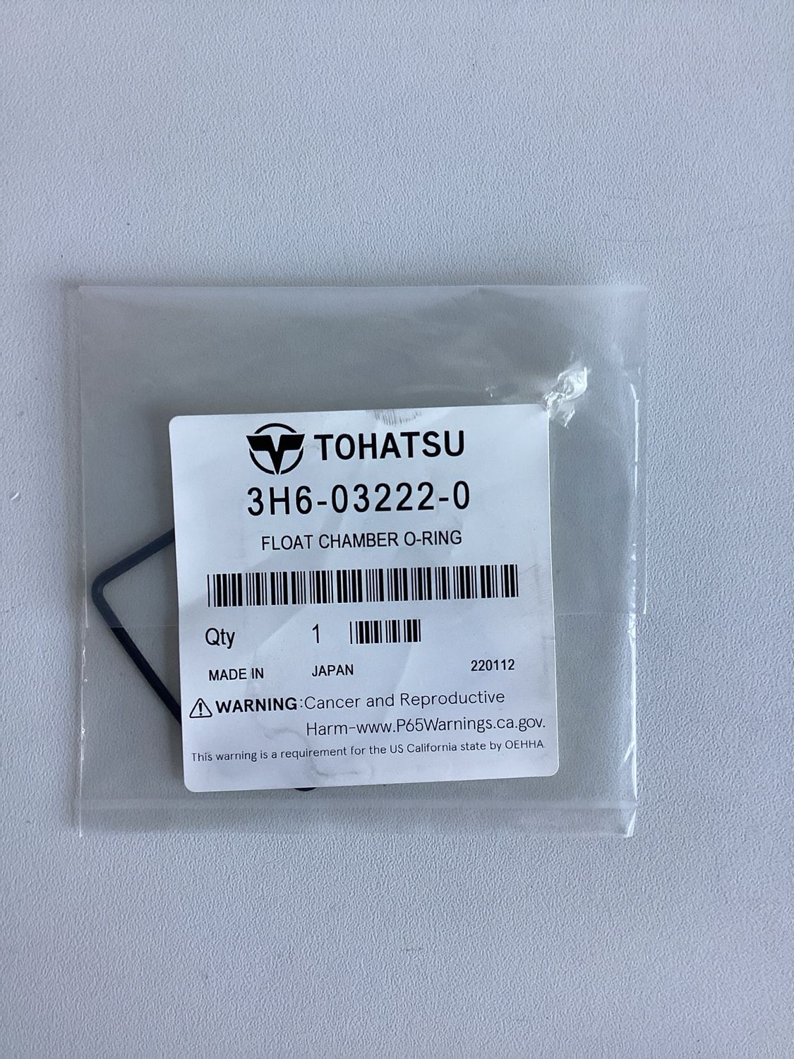Tohatsu 3H6-03222-0 Float Chamber O-Ring