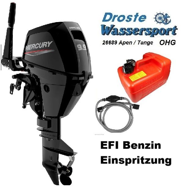 NEU Mercury F9,9MH EFI 4-Takter, Handstart, Pinne
