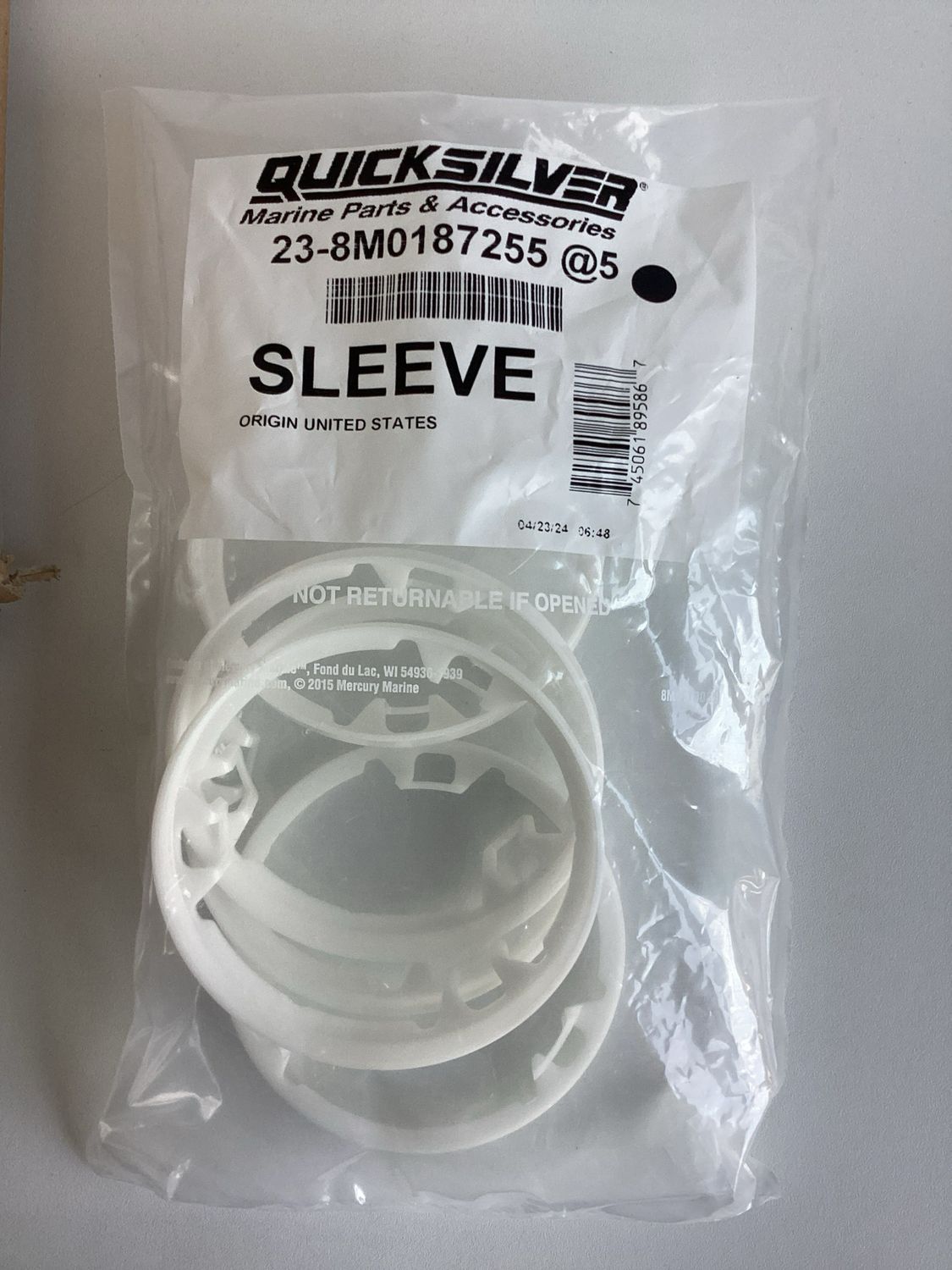 Quicksilver 8M0187255 Sleeve (VPE 5Stk.)