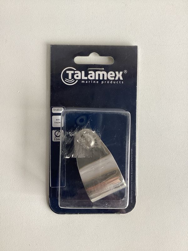 Talamex 72132122 Mittelstück 22mm für Klappverdeck Edelstahl