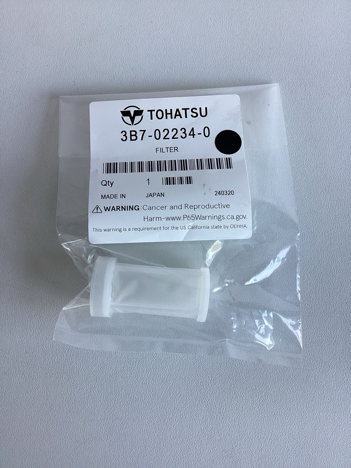 Tohatsu 3B7-02234-0 Filter Element