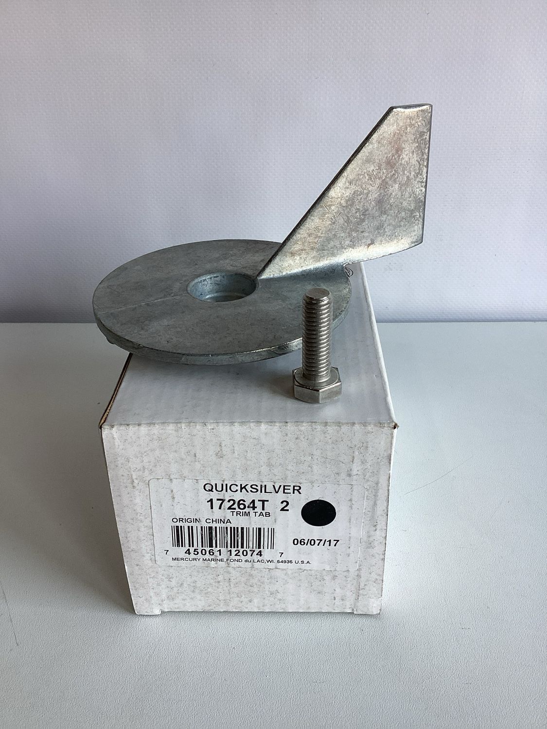 Quicksilver 17264T2 Trim Tab Anode