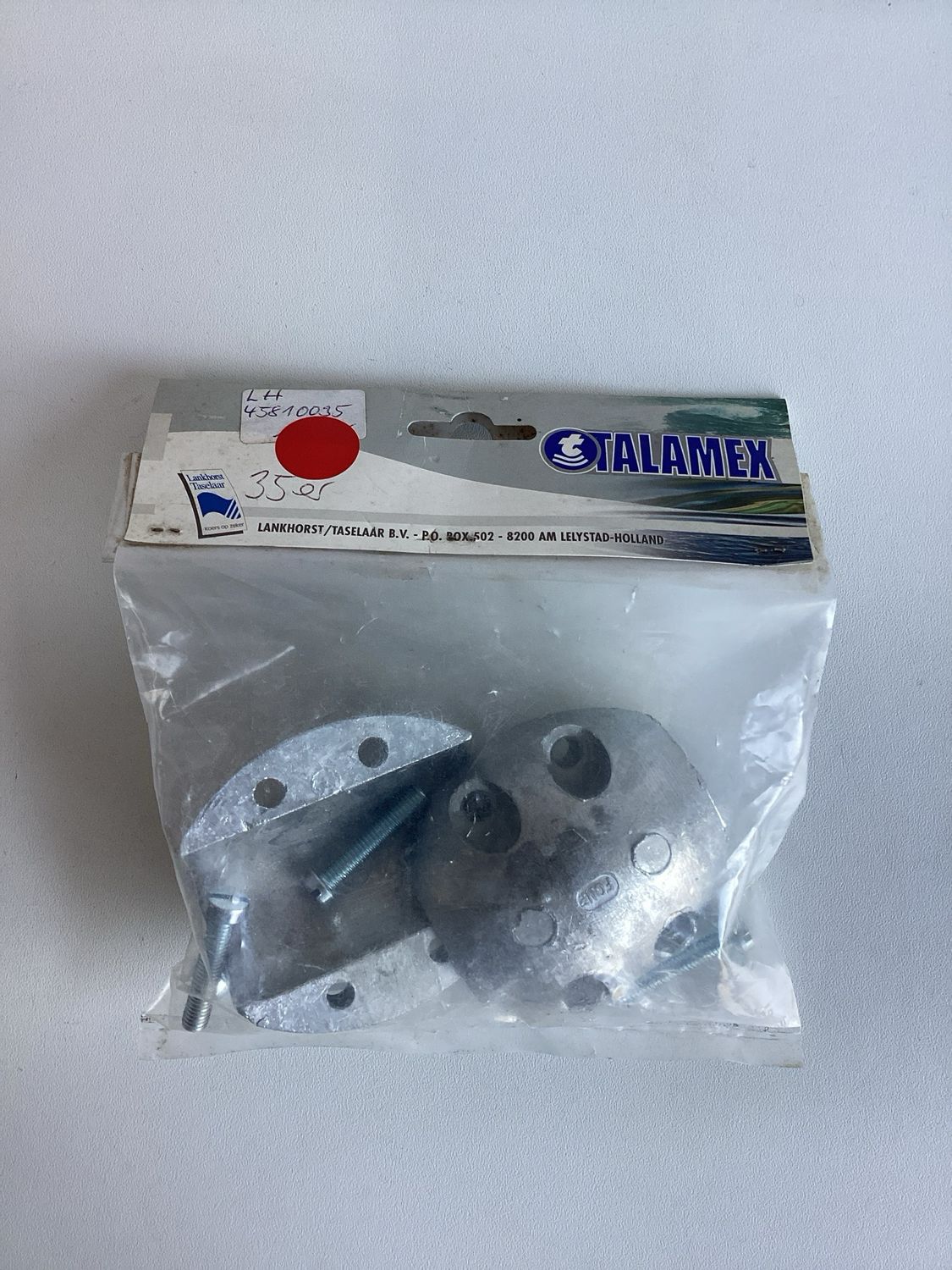 Talamex 45810035 Wellenanode Kugelform Zink 35mm