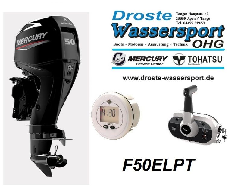 Mercury F50 ELPT EFI 50PS 4-Takter, Langschaft, Powertrim