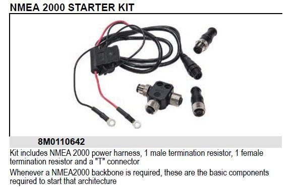 Mercury 8M0110642 NMEA 2000 Starter Kit