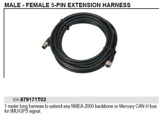 Mercury  879171T02 NMEA 2000 Anschluss Kabel 1 Meter