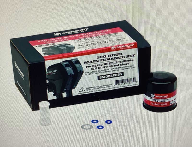 Mercury 8M0222285 100h Service-Kit 25/30 EFI